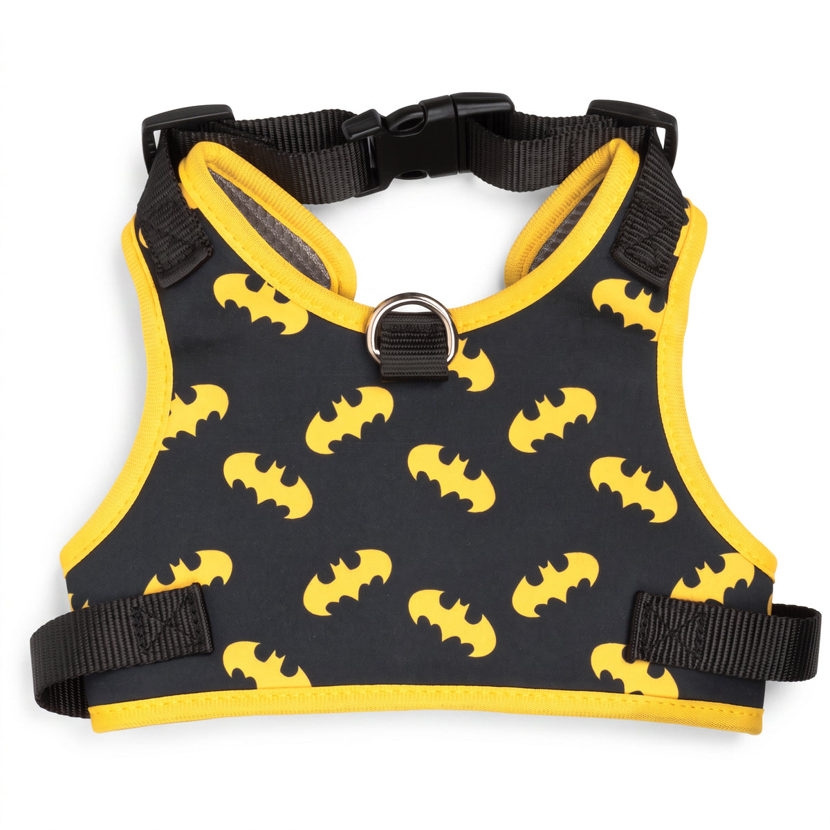 Pet Harness - Batman Bat Signal Scattered Black/Yellow