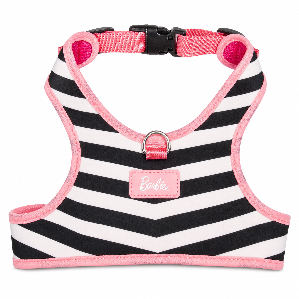 Pet Harness - Barbie Chevron White/Black