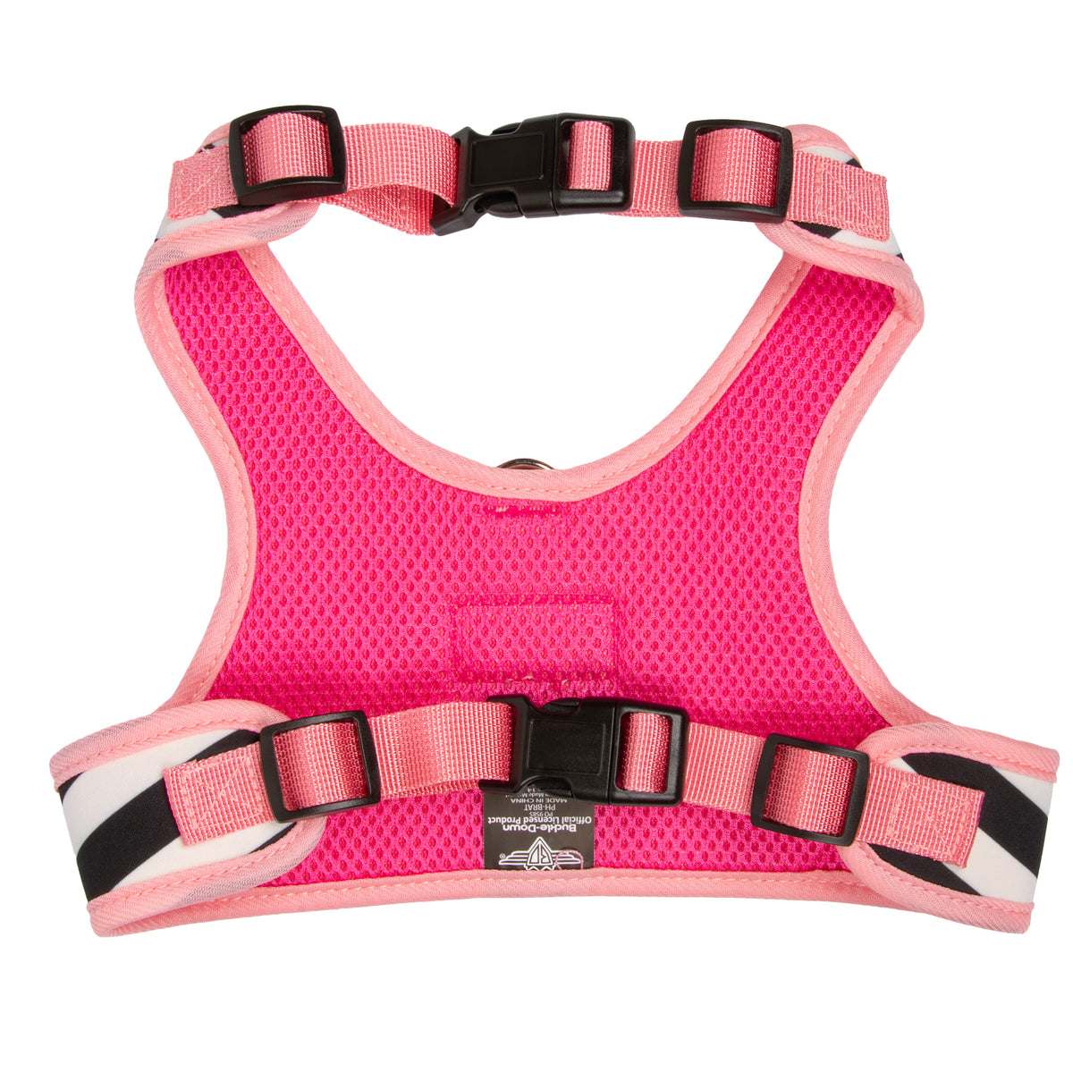 Pet Harness - Barbie Chevron White/Black