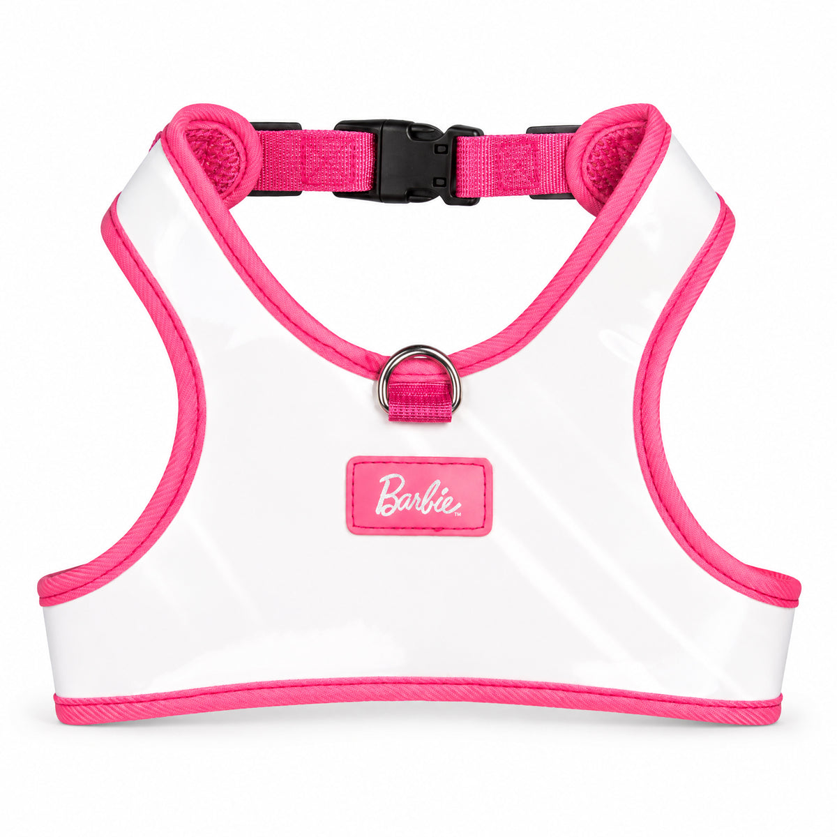 Pet Harness - Barbie Solid White Patent Leather