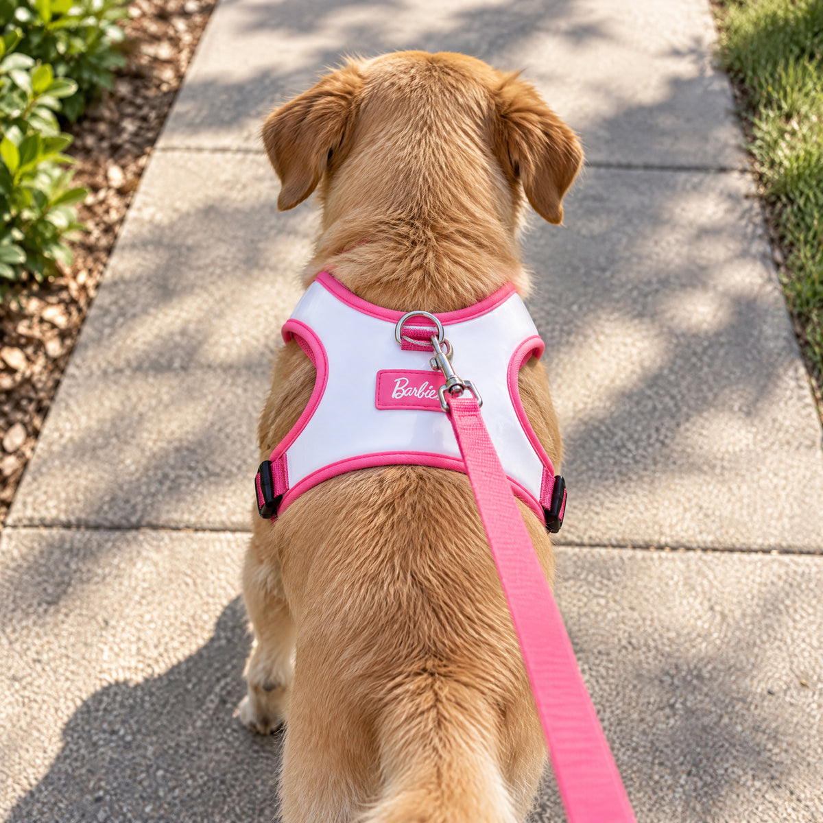 Pet Harness - Barbie Solid White Patent Leather