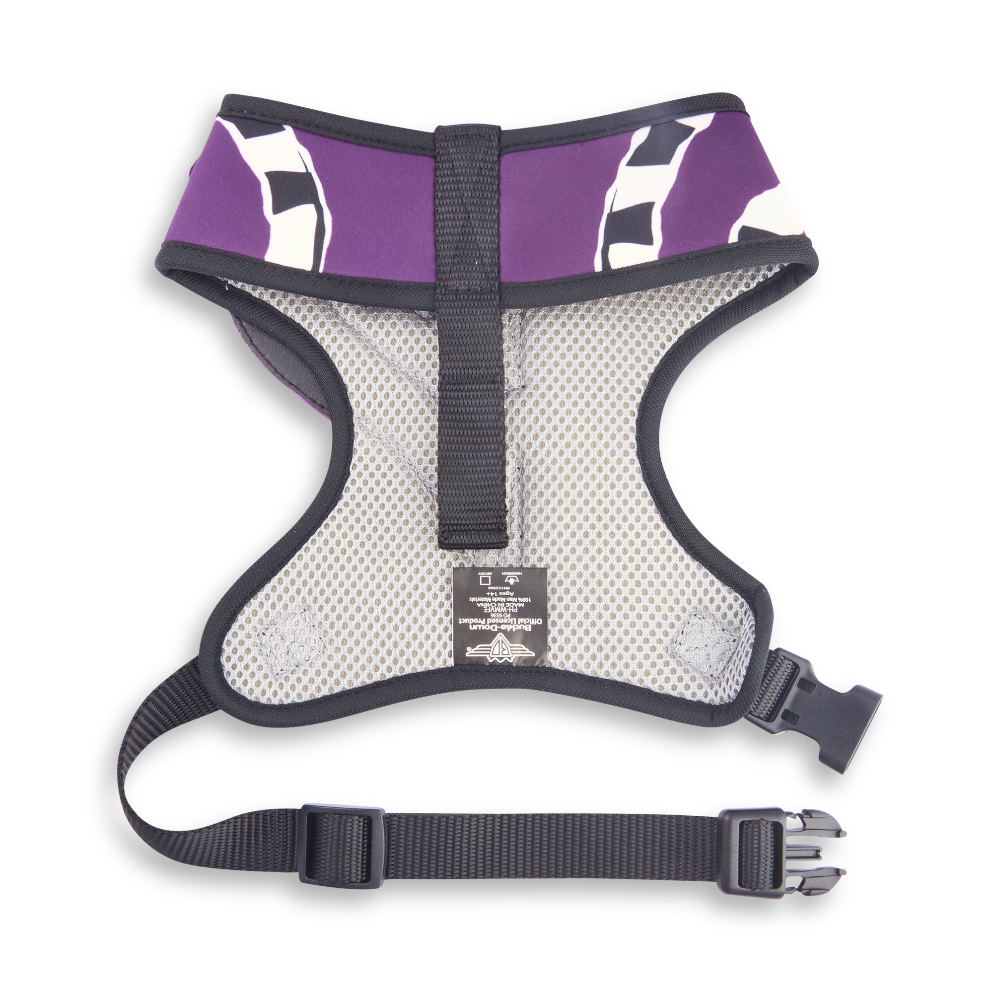 Pet Harness - Beetlejuice Purple with Sandworm Applique Pet Harnesses Beetlejuice