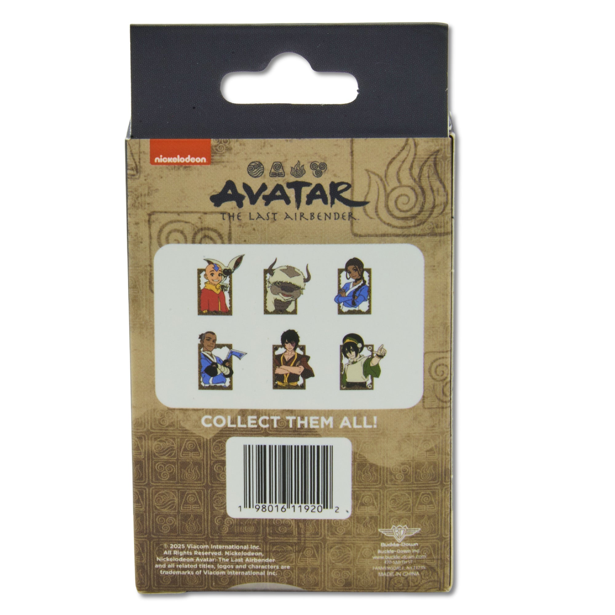 Avatar The Last Airbender Mystery Enamel Pin Blind Box Series, Aang and Momo, Appa, Katara, Sokka, Toph, or Zuko Blind Box Pins Nickelodeon