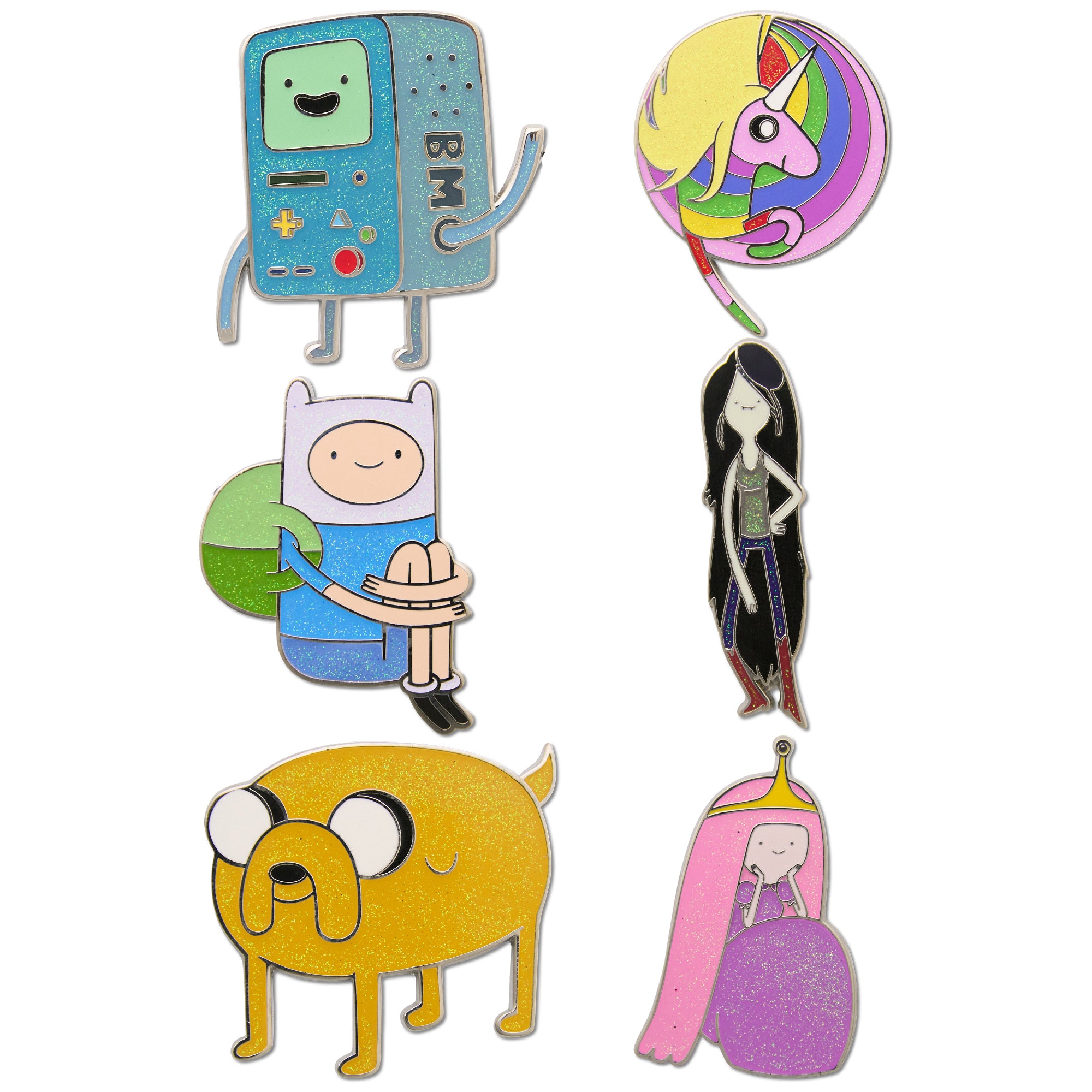 Adventure Time Mystery Enamel Pin Blind Box Series, Lady Raincorn, Princess Gumball, Marceline, BMO, Finn, or Jake Blind Box Pins Adventure Time