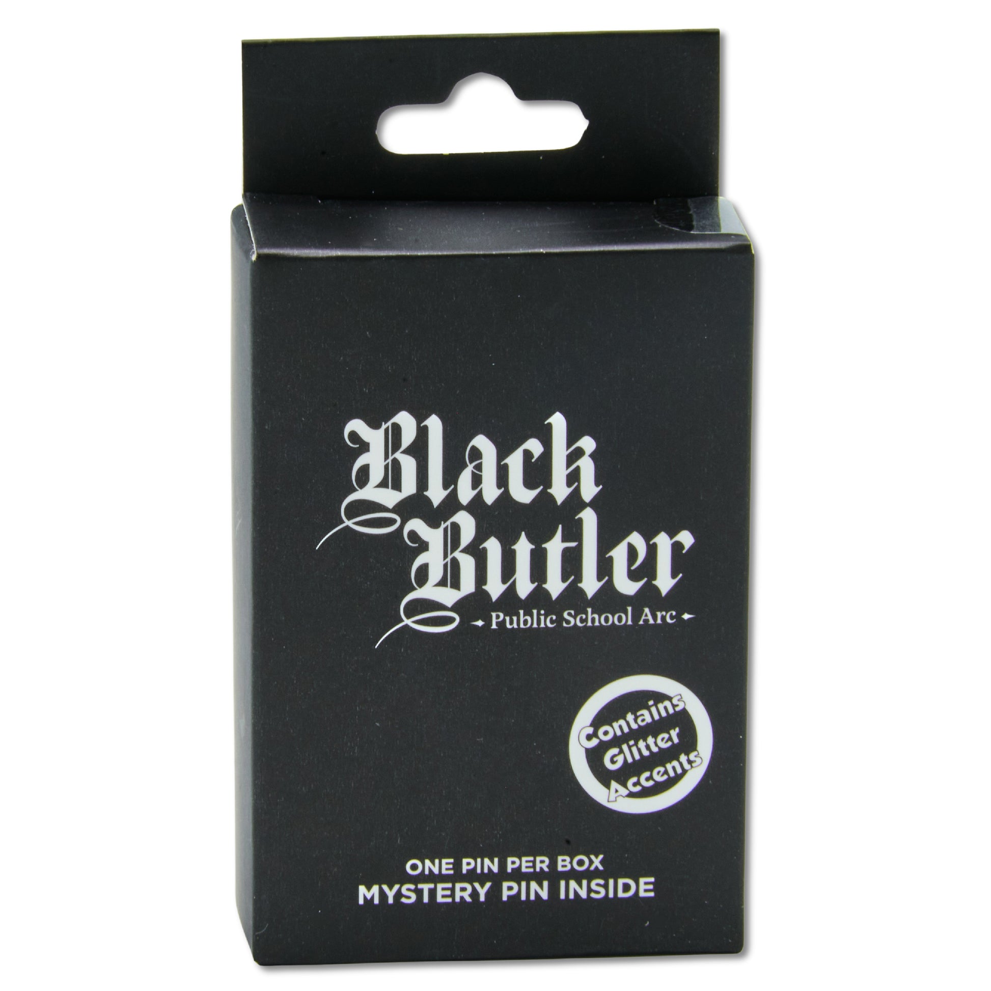 Black Butler Mystery Enamel Pin Blind Box Series, Sapphire Owl House Crest, Green Lion House Crest, Scarlet Fox House Crest, Violet Wolf House Crest, Public School Arc Title Logo, or Kanji Title Logo Blind Box Pins Black Butler