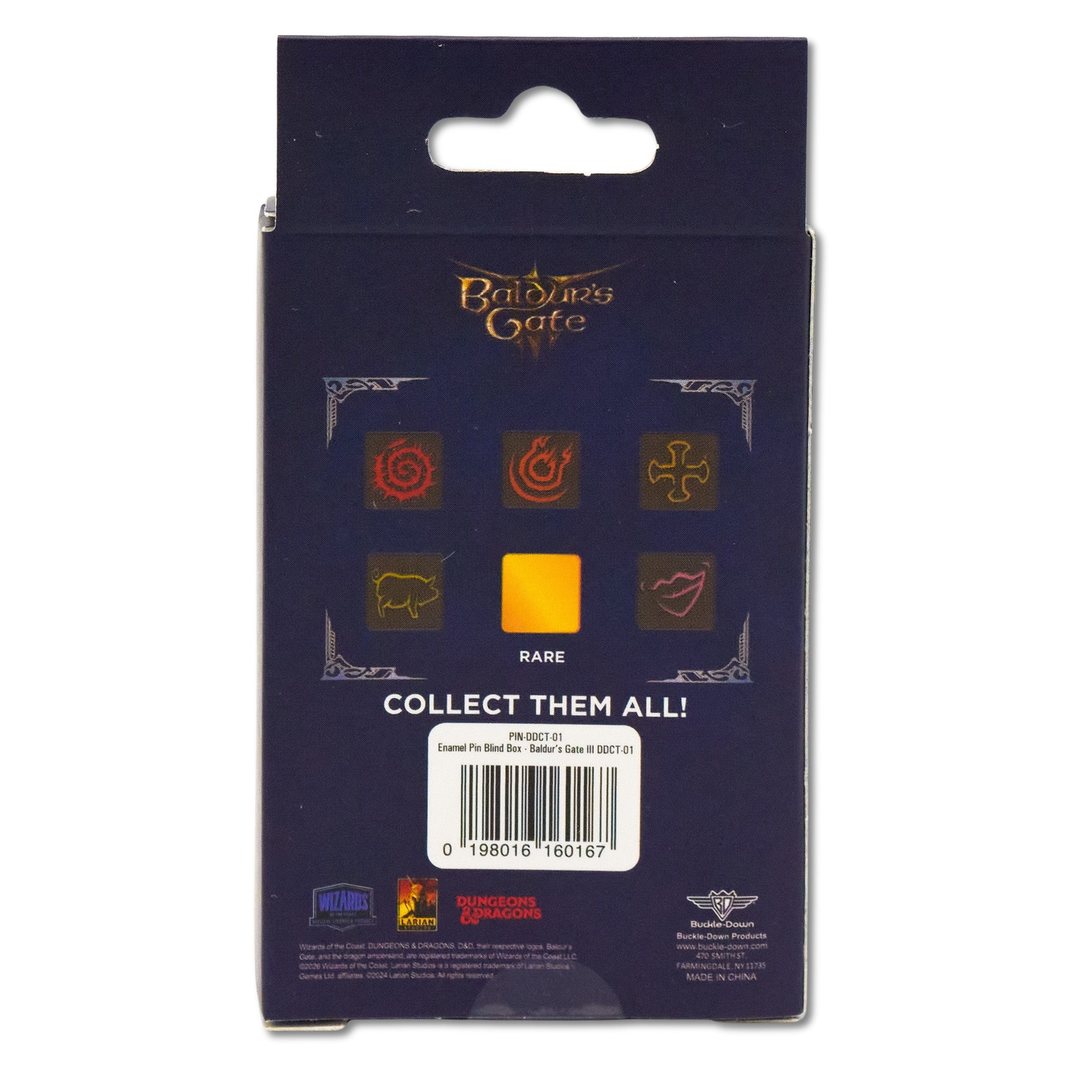 Baldur's Gate III Spell Icon Mystery Enamel Pin Blind Box Series, Bless, Fireball, Grant Flight, Grease, Tasha's Hideous Laughter, or Thorn Whip Blind Box Pins Baldur's Gate III