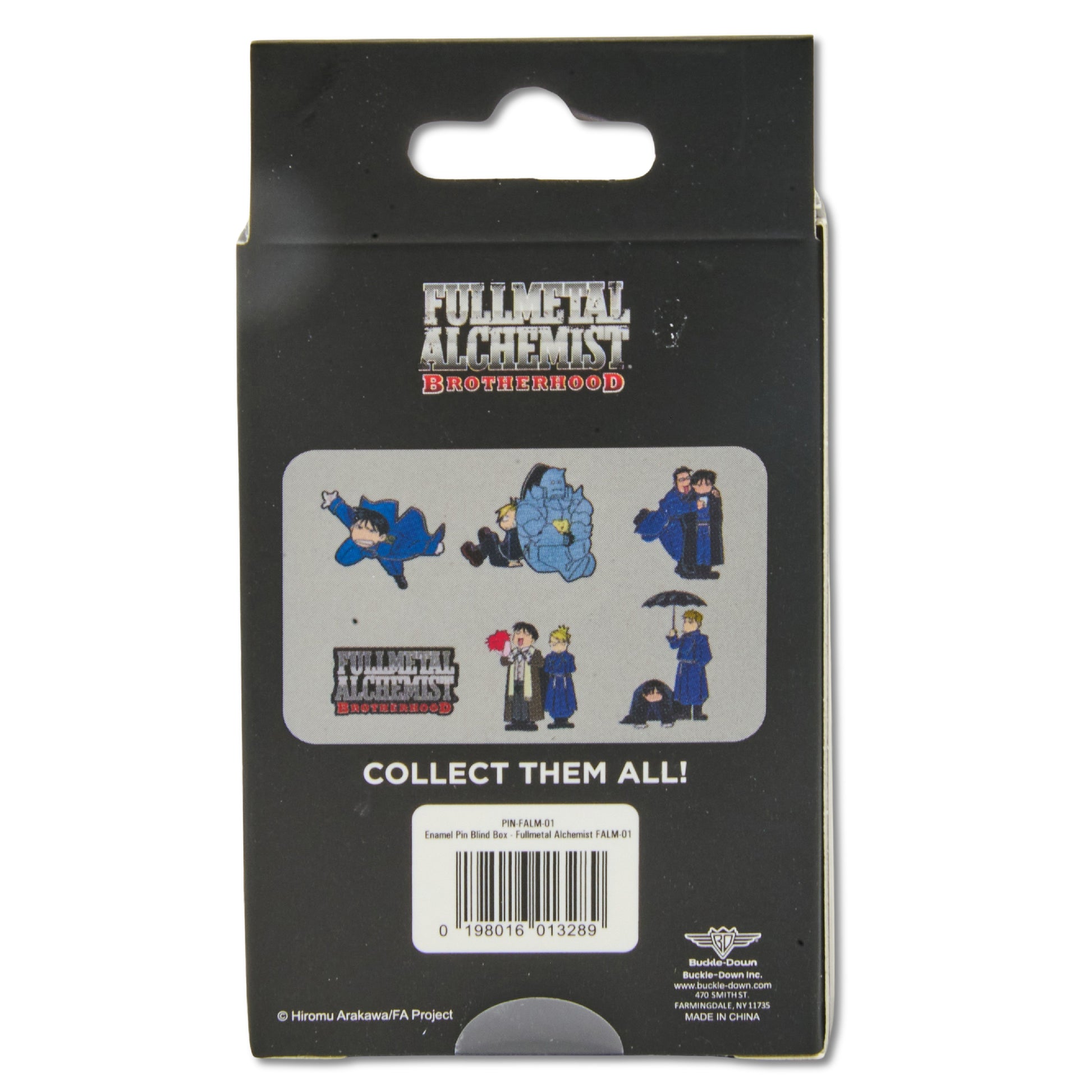 Fullmetal Alchemist Brotherhood Mystery Enamel Pin Blind Box Series, Edward Elric and Alphonse Elric, Roy Mustang, Roy Mustang and Jean Havoc, Gartner and Roy Mustang, Roy Mustang and Riza Hawkeye, or Title Logo Blind Box Pins Fullmetal Alchemist