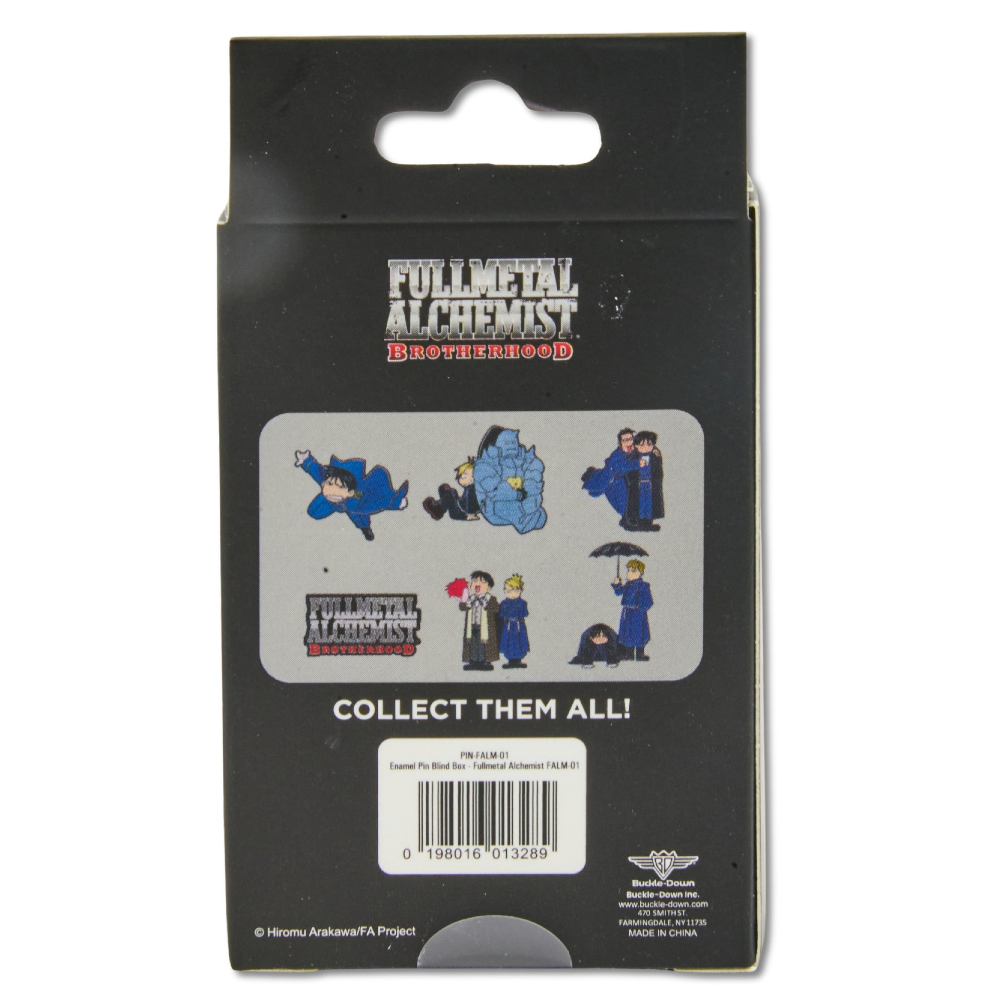 Fullmetal Alchemist Brotherhood Mystery Enamel Pin Blind Box Series, Edward Elric and Alphonse Elric, Roy Mustang, Roy Mustang and Jean Havoc, Gartner and Roy Mustang, Roy Mustang and Riza Hawkeye, or Title Logo Blind Box Pins Fullmetal Alchemist