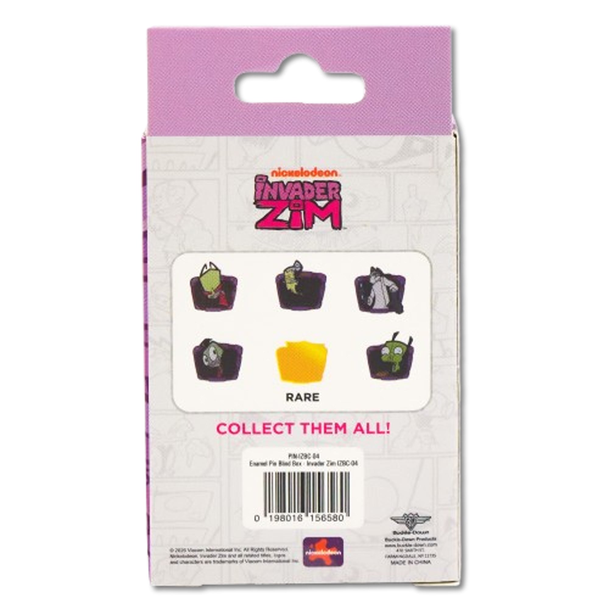 Invader Zim TV Frame Mystery Enamel Pin Blind Box Series, GIR, Zim, Ms. Bitters, Gaz, Zim Human, or Professor Membrane