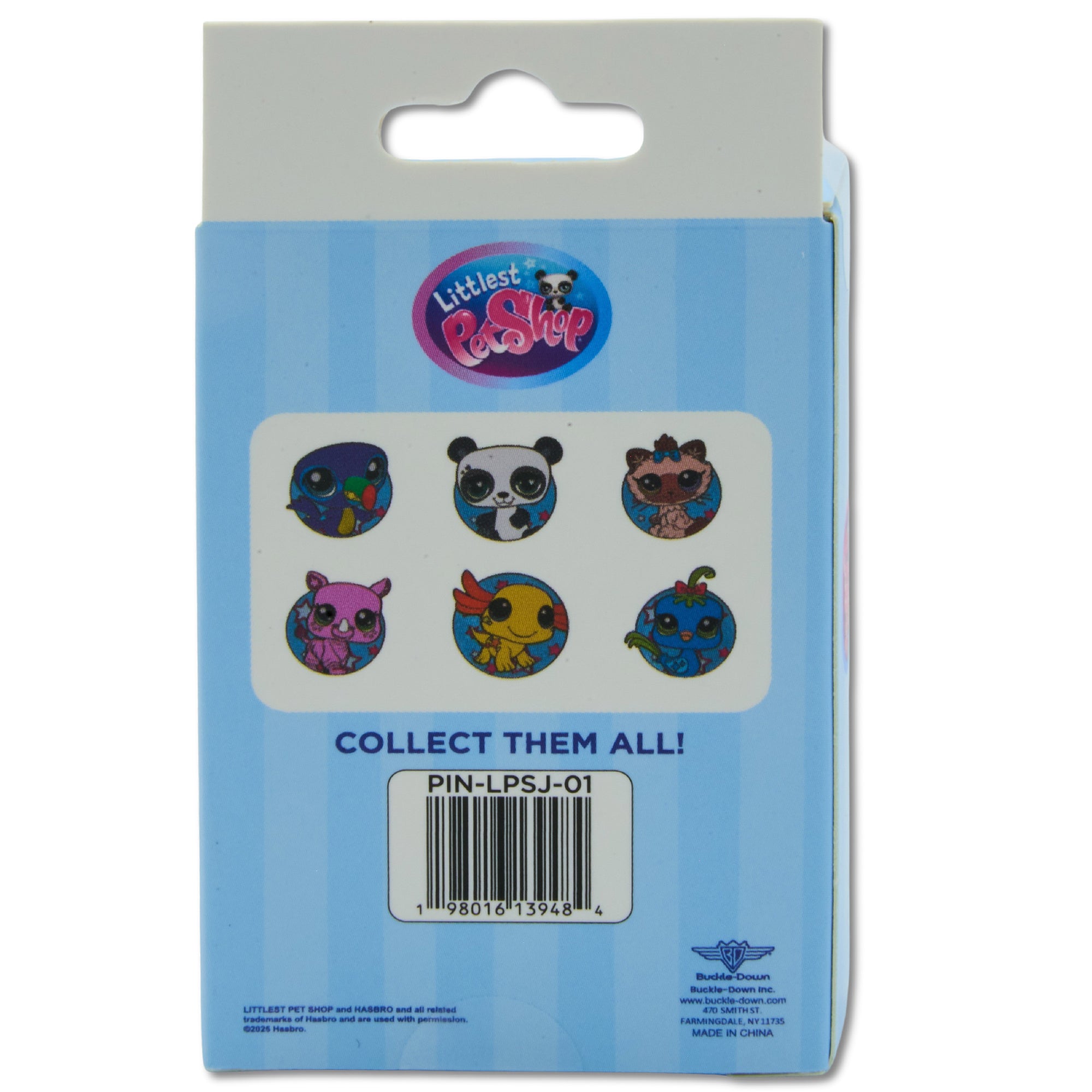 Littlest Pet Shop Mystery Enamel Pin Blind Box Series, Bird, Toucan, Panda, Axolotl, Kitten or Rhino Blind Box Pins Littlest Pet Shop