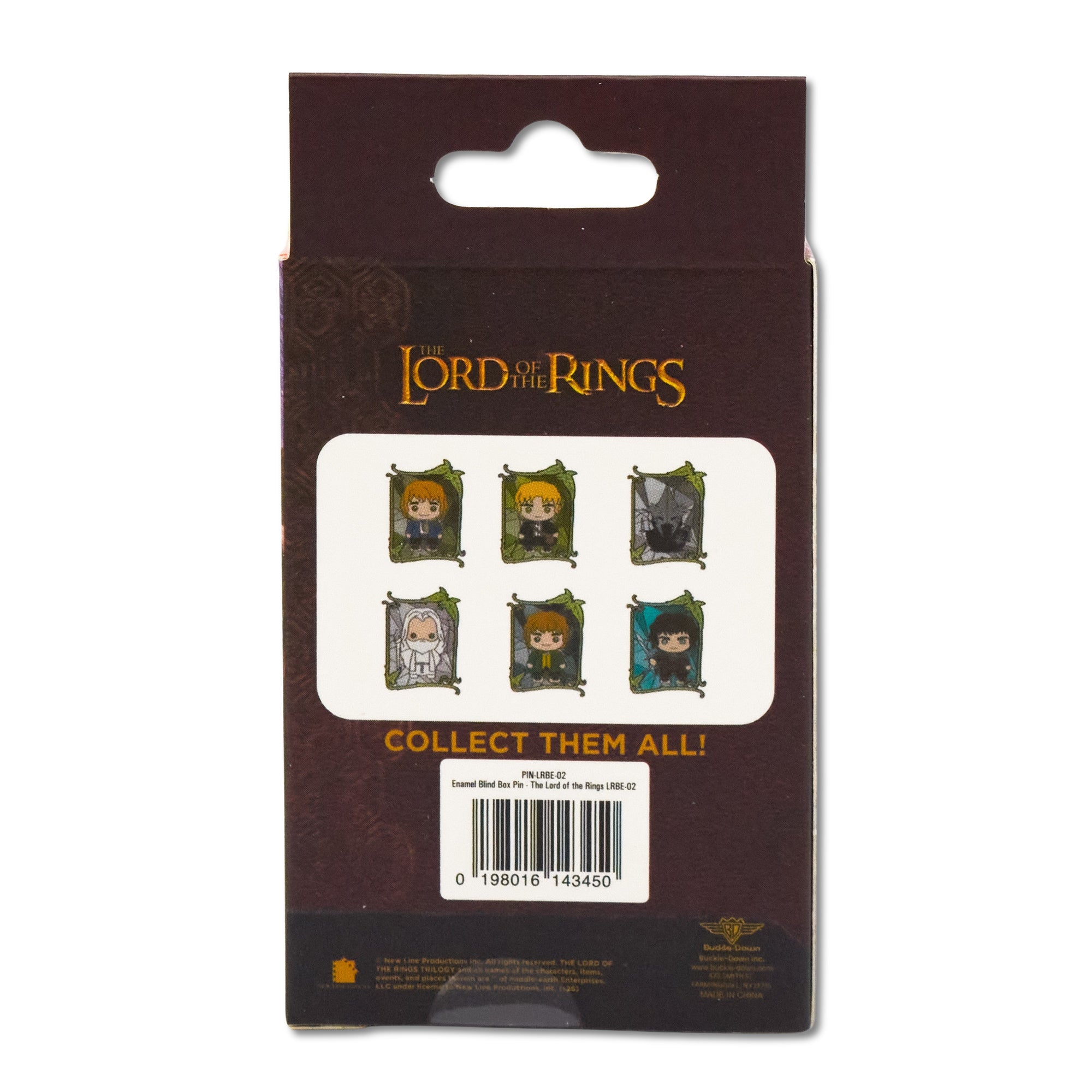 The Lord of the Rings Stained Glass Mystery Enamel Pin Blind Box Series, Pippin, Samwise, The Witch-King of Angmar, Gandalf, Merry or Frodo