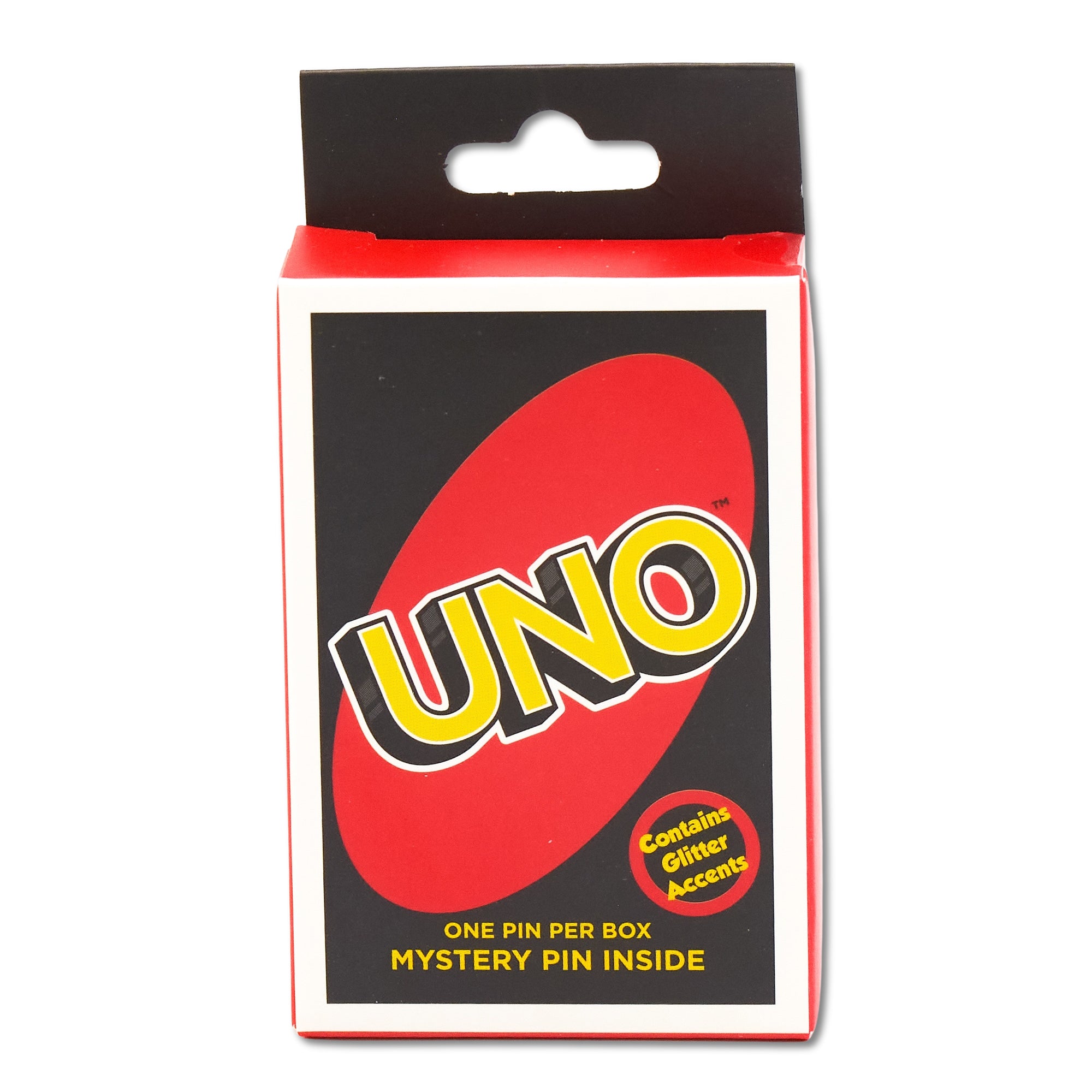 UNO Wild Action Cards Mystery Enamel Pin Blind Box Series, Draw One, Skip Two, Draw Two, Targeted Draw One, Forced Swap, or Reverse