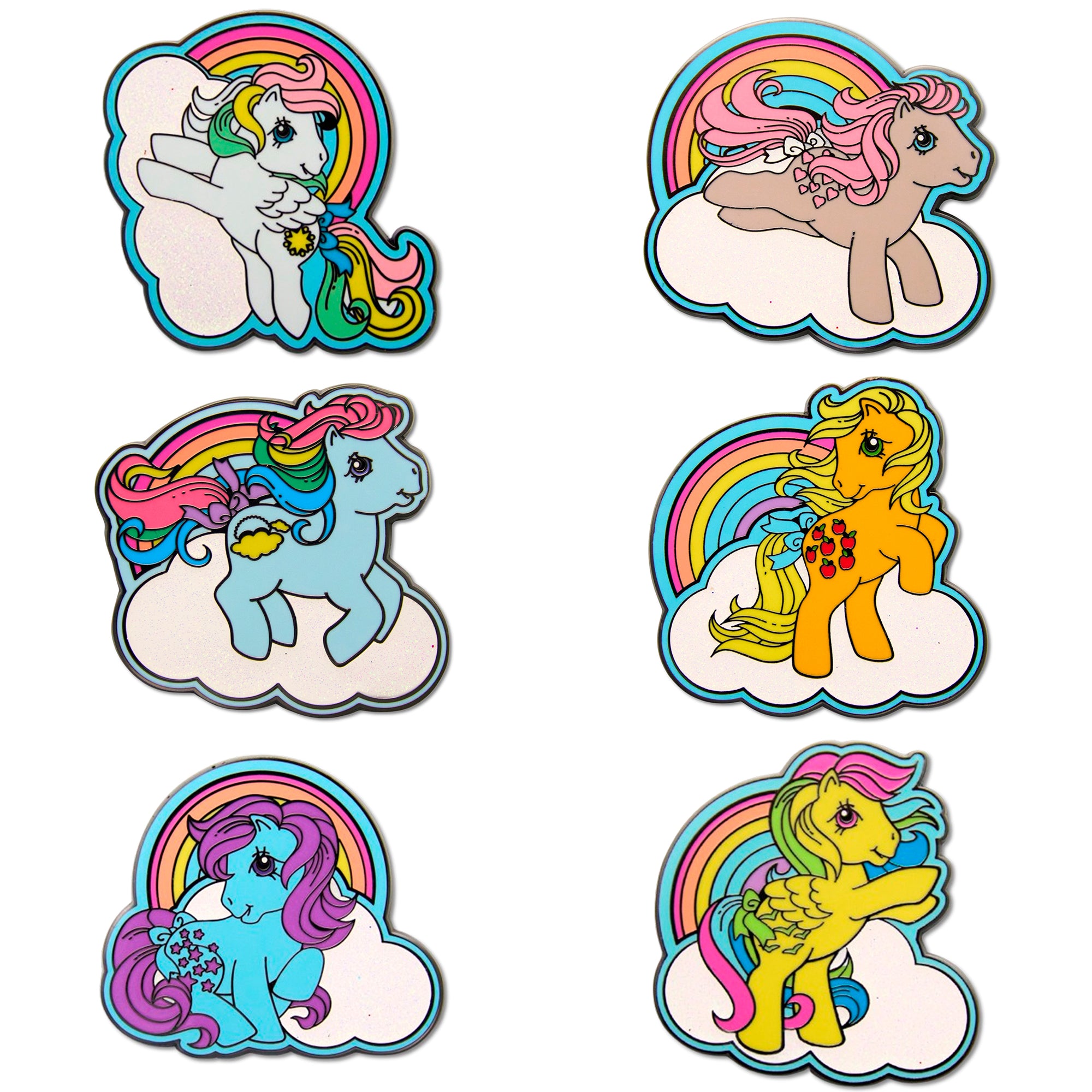 My Little Pony Mystery Enamel Pin Blind Box Series, Snuzzle, Applejack ...