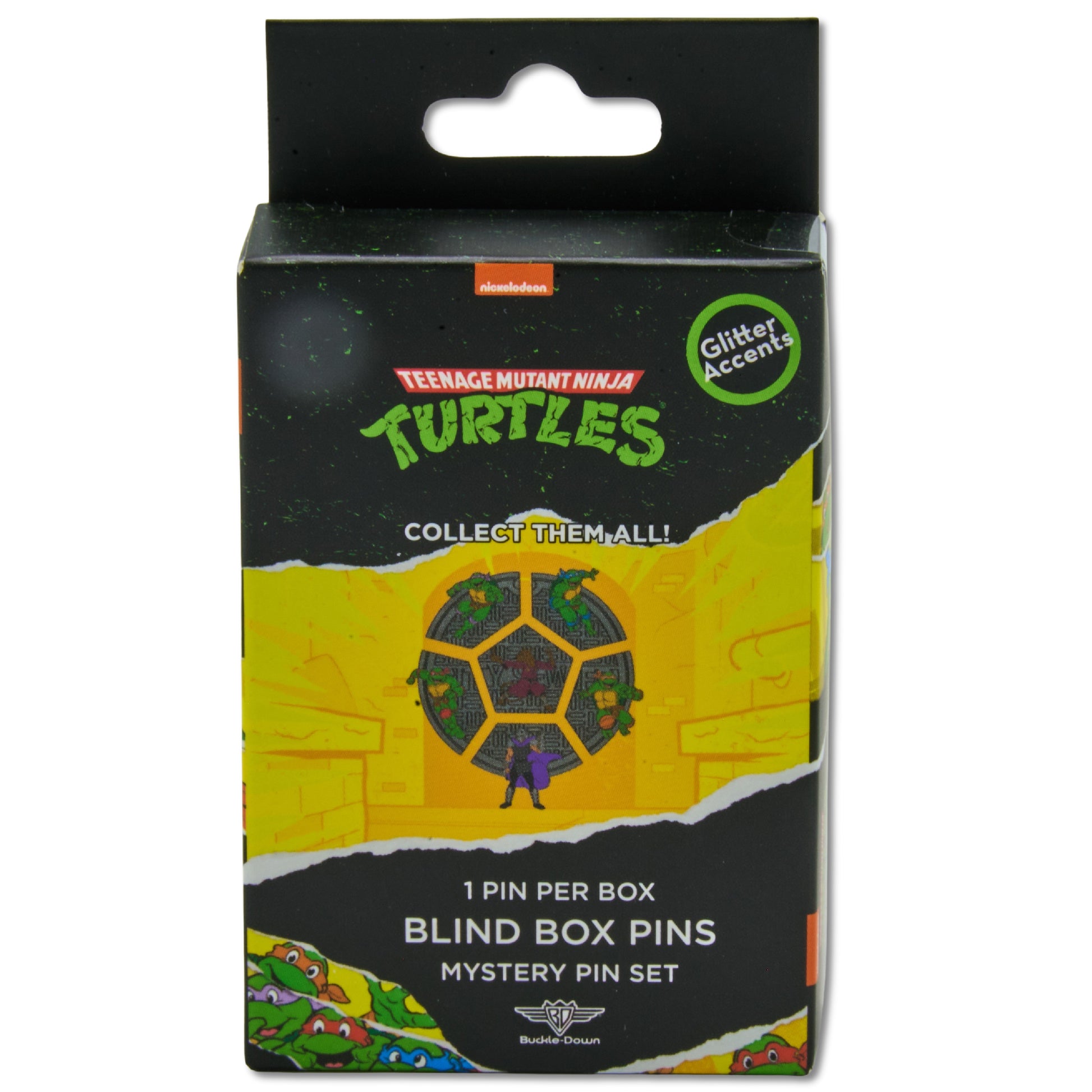 Teenage Mutant Ninja Turtles Sewer Cap Puzzle Mystery Enamel Pin Blind Box Series, Shredder, Raphael, Michaelangelo, Donatello, Leonardo, or Splinter Blind Box Pins Teenage Mutant Ninja Turtles
