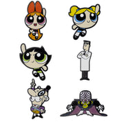 The Powerpuff Girls Mystery Enamel Pin Blind Box Series, Blossom, Bubbles, Buttercup, Professor Utonium, Mojo Jojo, or Mayor of Townsville Blind Box Pins Powerpuff Girls