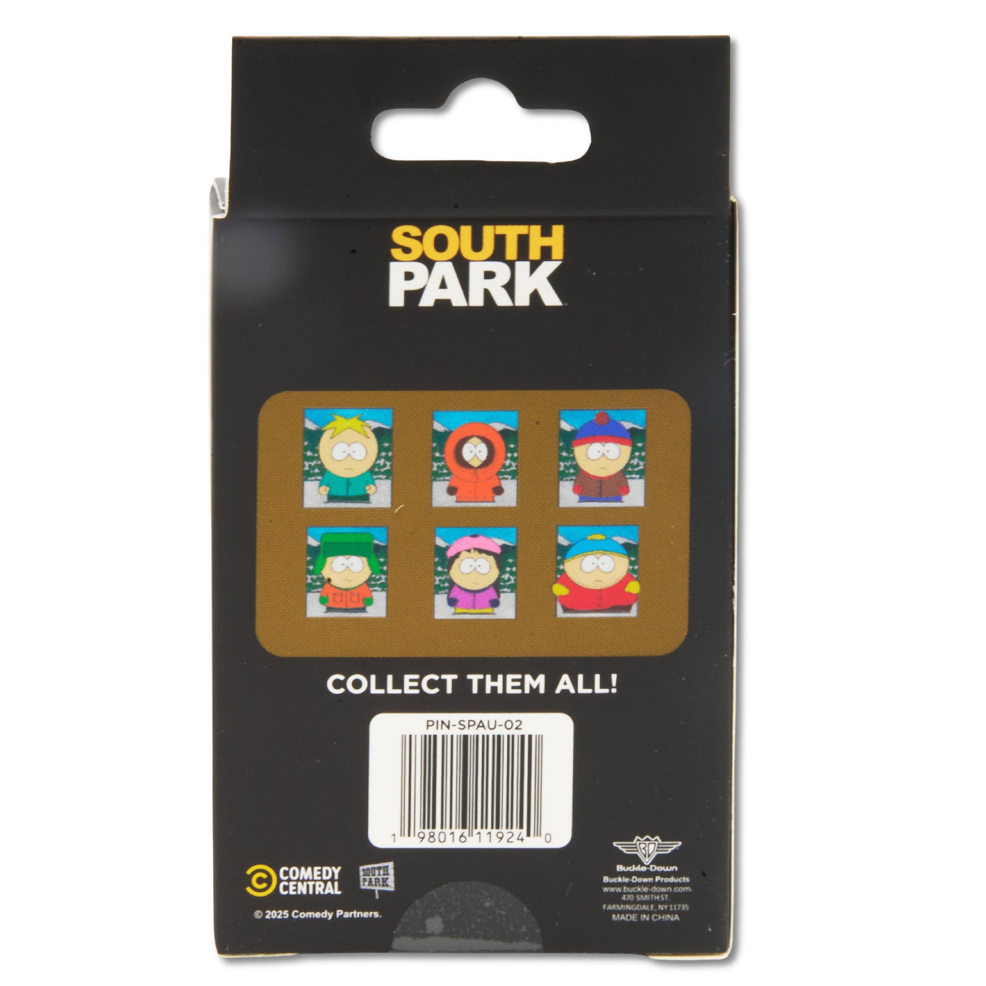 South Park Character Portraits Mystery Enamel Pin Blind Box Series, Cartman, Kenny, Kyle, Stan, Butters, or Wendy Blind Box Pins South Park