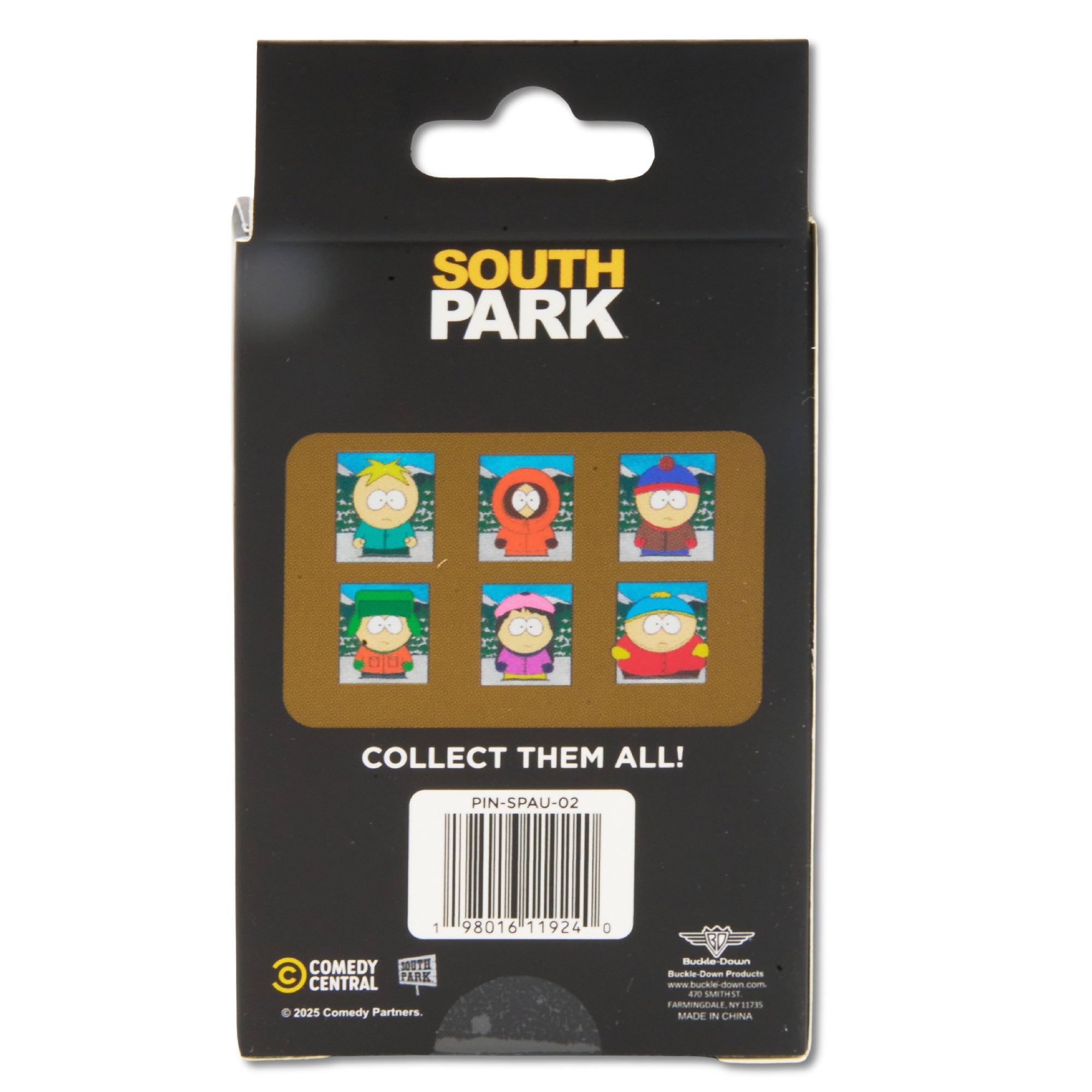 South Park Character Portraits Mystery Enamel Pin Blind Box Series, Cartman, Kenny, Kyle, Stan, Butters, or Wendy Blind Box Pins South Park