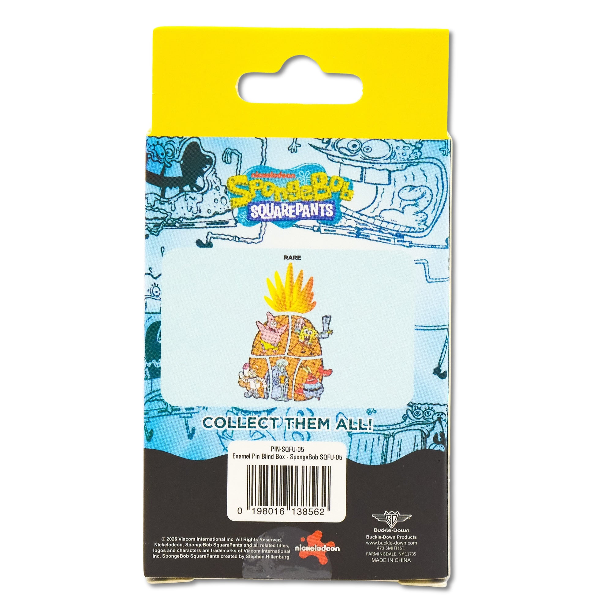 SpongeBob SquarePants Puzzle Mystery Enamel Pin Blind Box Series, SpongeBob and Gary, Patrick, Sandy, Squidward, Mr. Krabs or Plankton