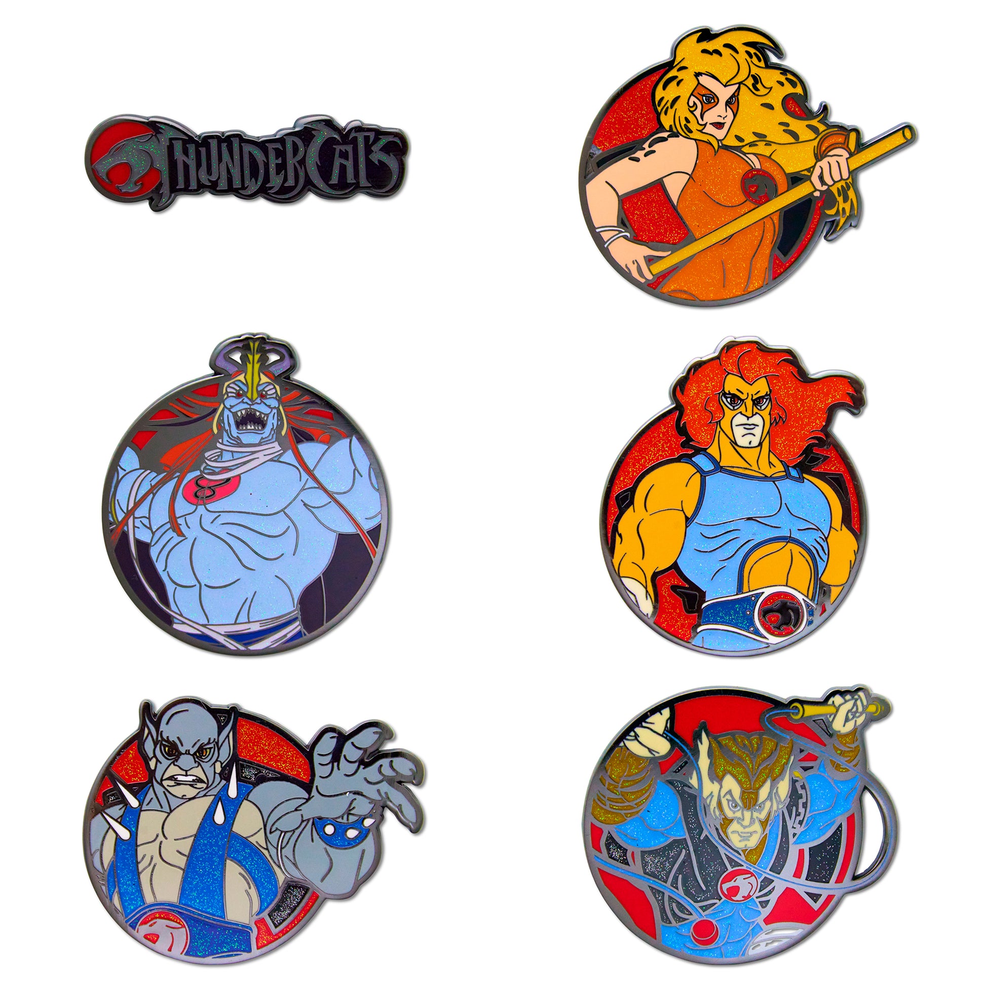 ThunderCats Mystery Enamel Pin Blind Box Series, Title Logo, Cheetara, Lion-O, Mumm-Ra, Panthro, or Tygra Blind Box Pins ThunderCats