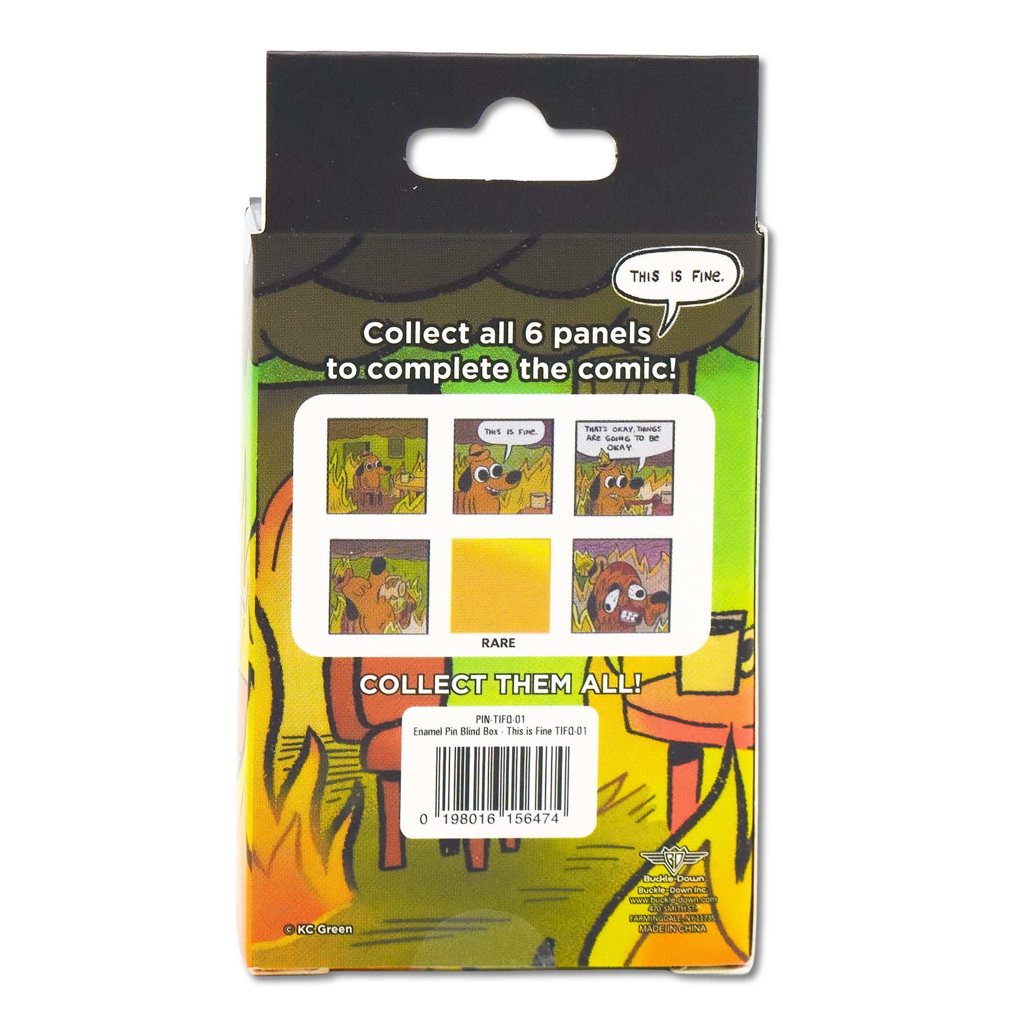 This is Fine Mystery Enamel Pin Blind Box Series, This is Fine, That's Okay, I'm Okay, Melting, Sitting, or Drinking Coffee
