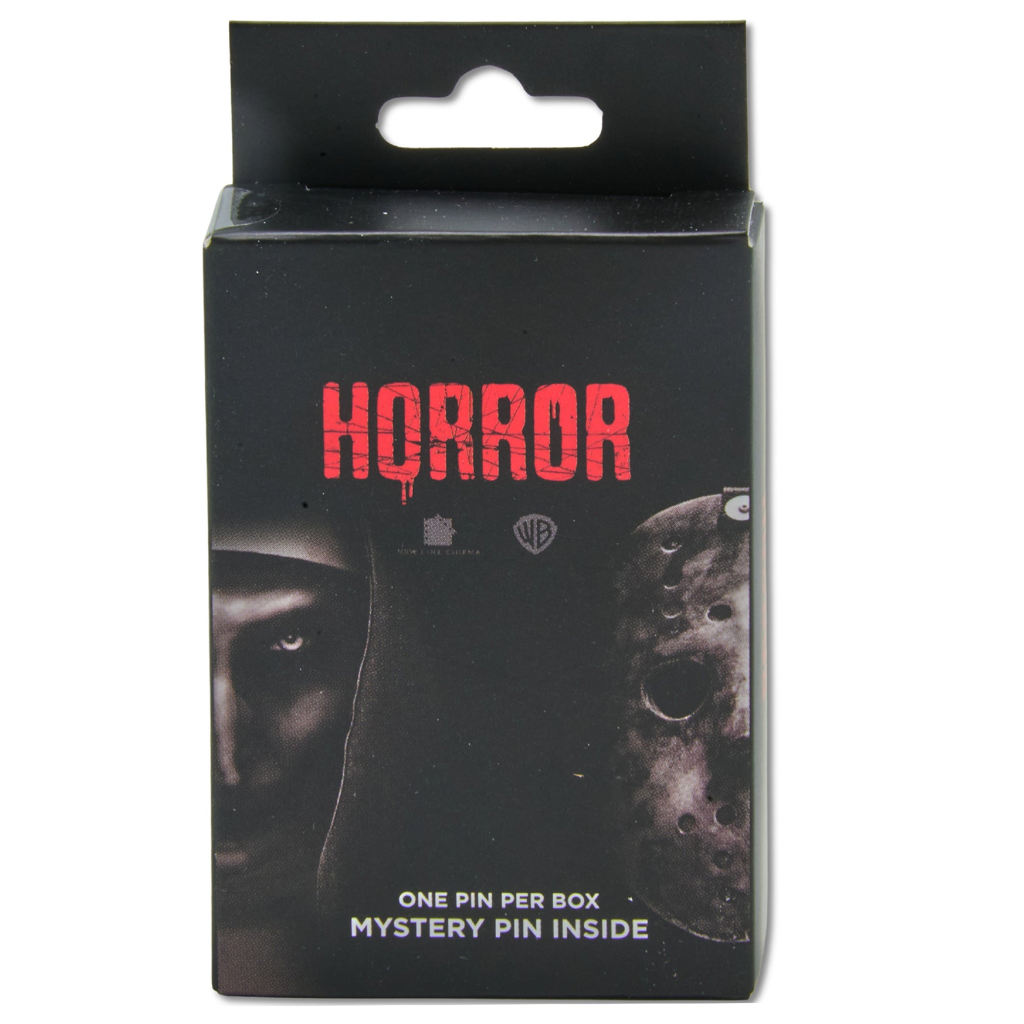 Warner Horror Movie Title Logos Mystery Enamel Pin Blind Box Series, IT Chapter Two, Friday the 13th, The Lost Boys, The Nun, The Exorcist, or Annabelle Blind Box Pins Friday the 13th