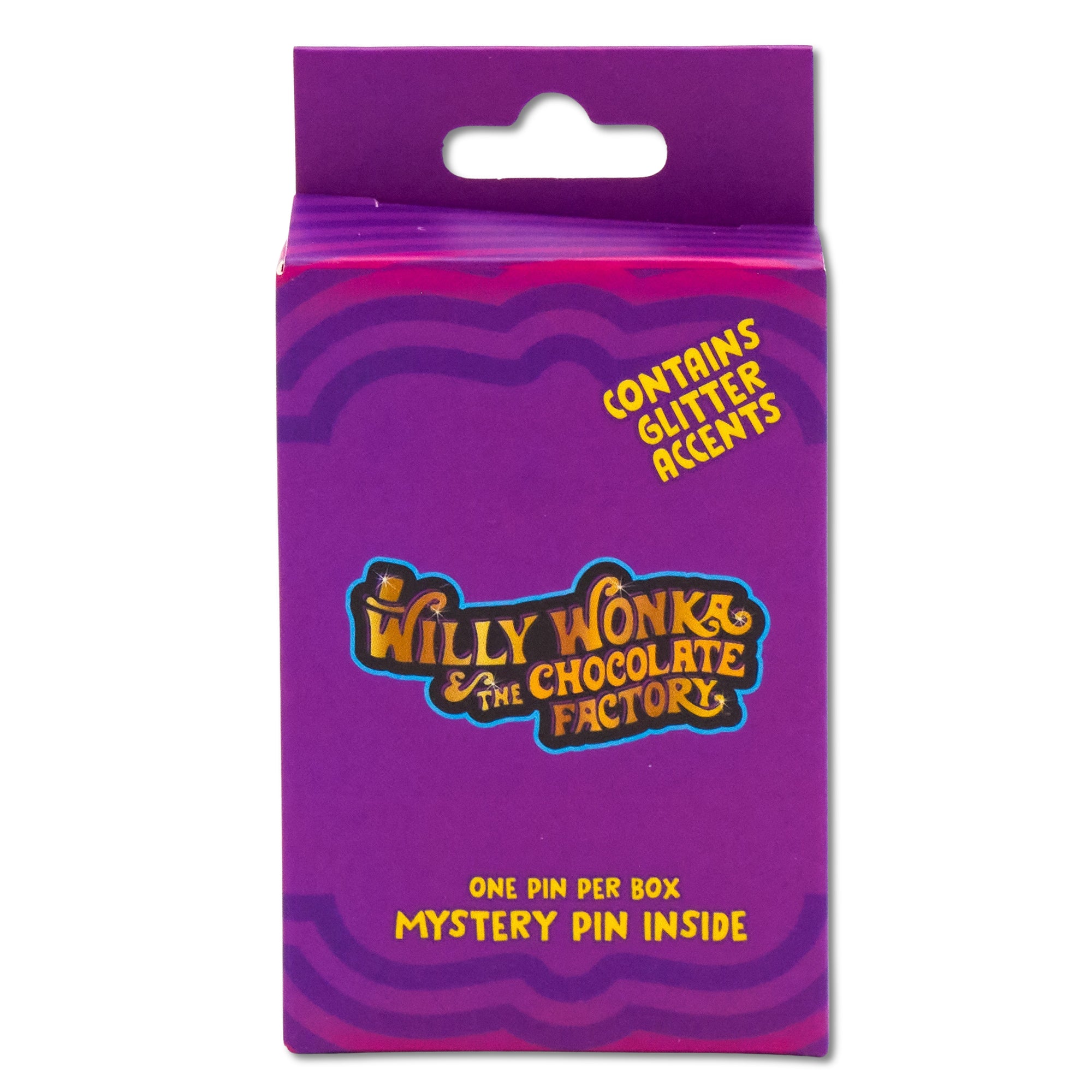Willy Wonka and the Chocolate Factory Mystery Enamel Pin Blind Box Series, Wonka Bar, Golden Ticket, Oompa Loompa, Willy Wonka Face, Round Title Logo, or Colorful Title Logo