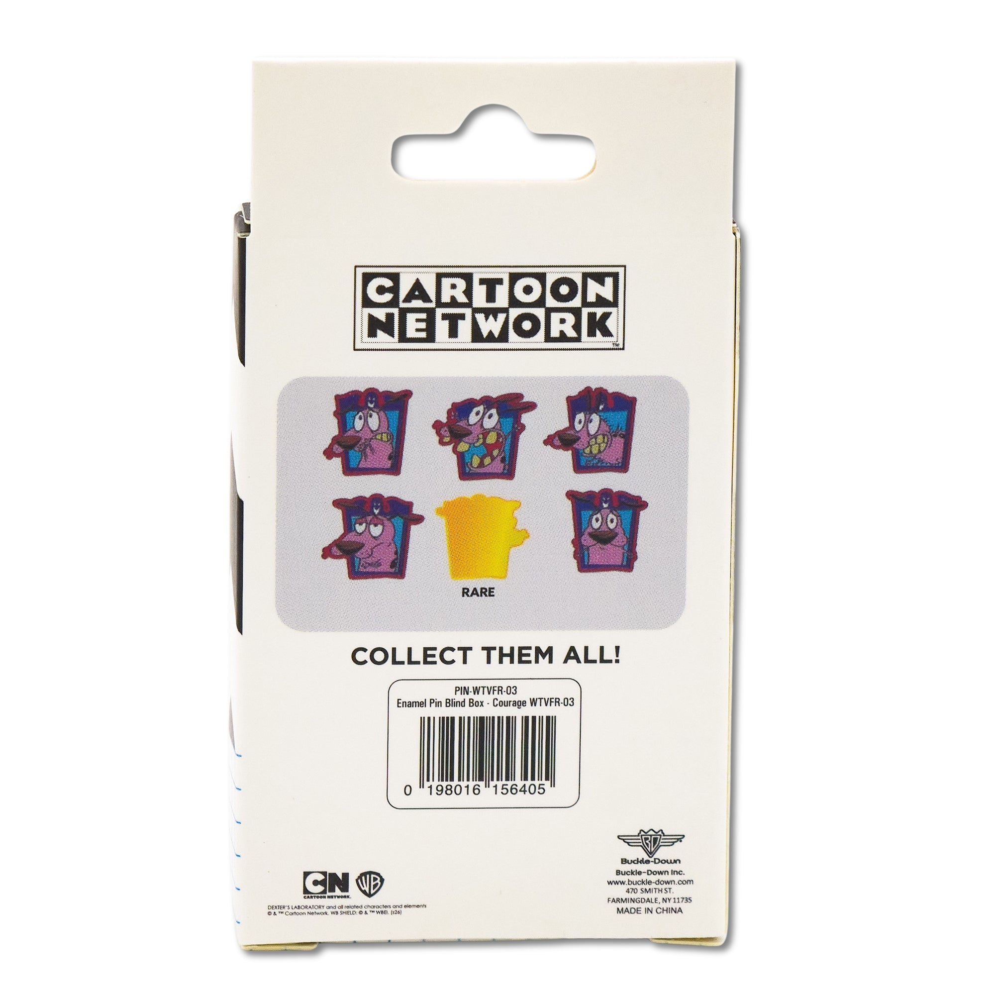 Courage the Cowardly Dog Expression Frames Mystery Enamel Pin Blind Box Series, Nail Biting, Arms Crossed, Arms Up, Closed Mouth, Screaming, or Shaking