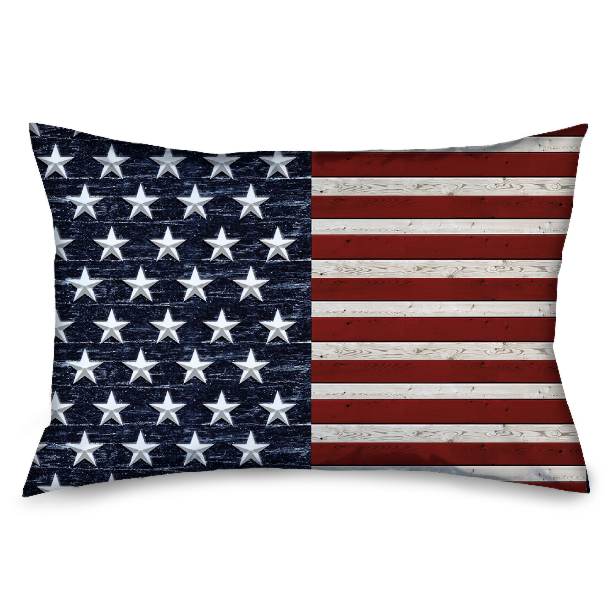 Pillowcase - STANDARD - Americana Rustic Stars & Stripes Pillow Cases Buckle-Down