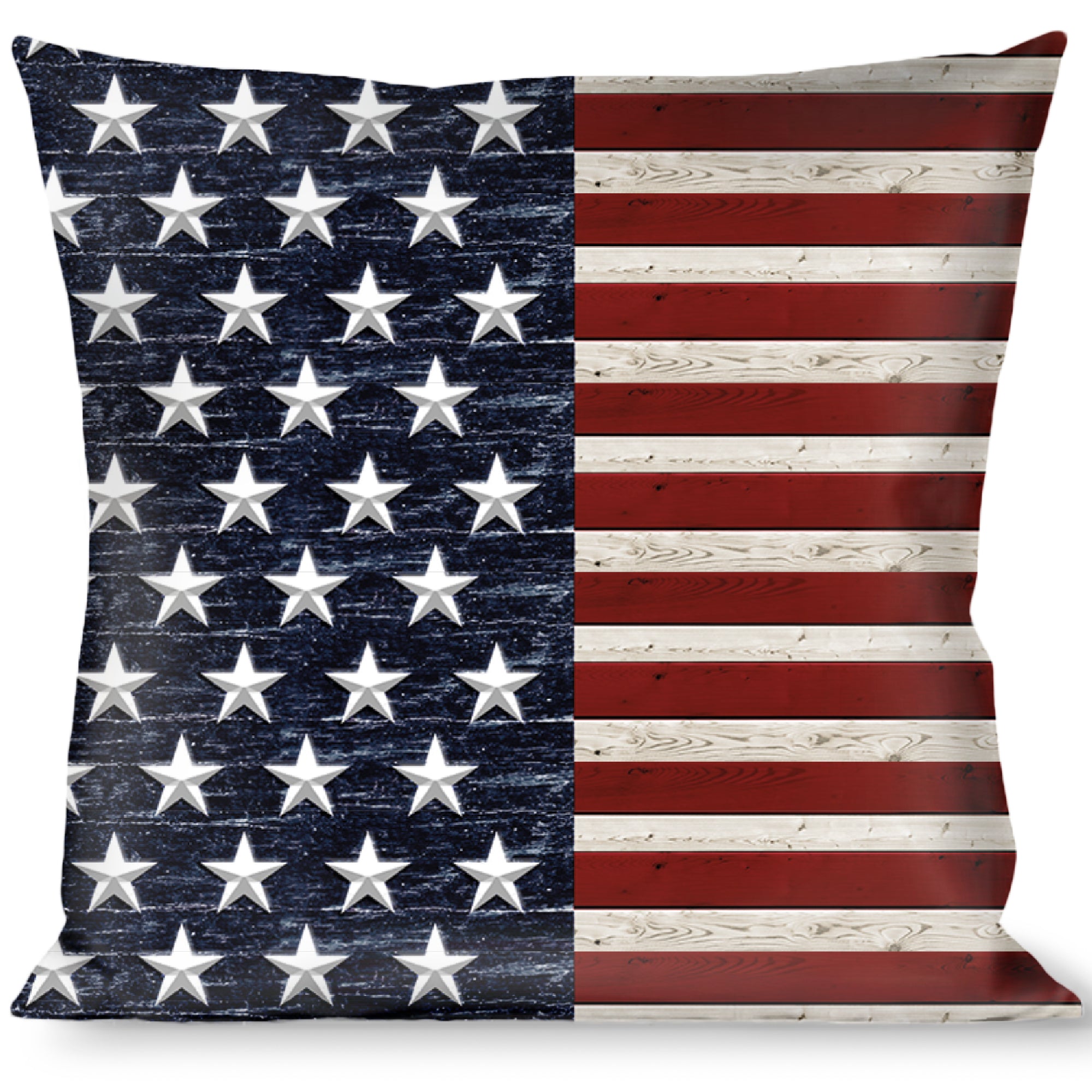 Pillow - THROW - Americana Rustic Stars & Stripes Throw Pillows Buckle-Down