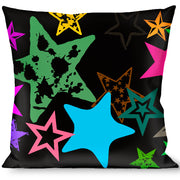 Pillow - THROW - Stargazer Black/Multi Color Throw Pillows Buckle-Down