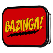 BAZINGA! FCG Red Gold Black - Chrome Rock Star Buckle Belt Buckles The Big Bang Theory