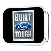 Built Ford Tough FCG Black Gray Blue - Chrome Rock Star Buckle Belt Buckles Ford