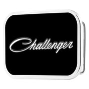 CHALLENGER Script Framed FCG Black/White/Gray - Chrome Rock Star Buckle Belt Buckles Dodge
