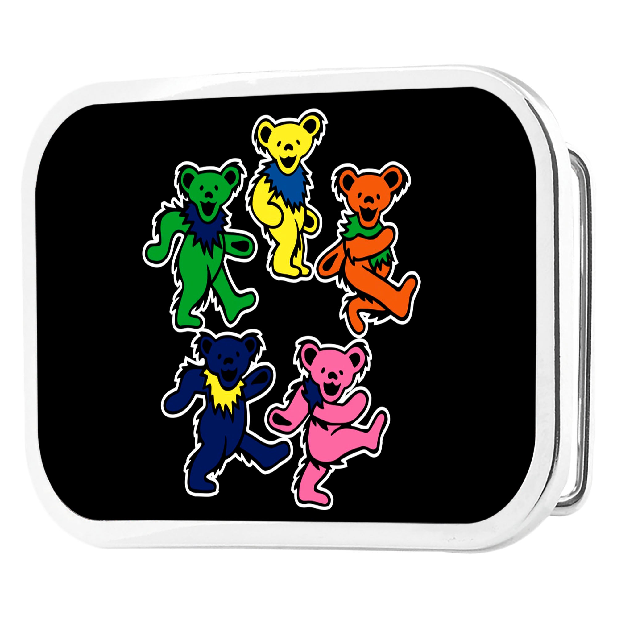 Dancing Bears Circle FCG Black Color - Chrome Rock Star Buckle