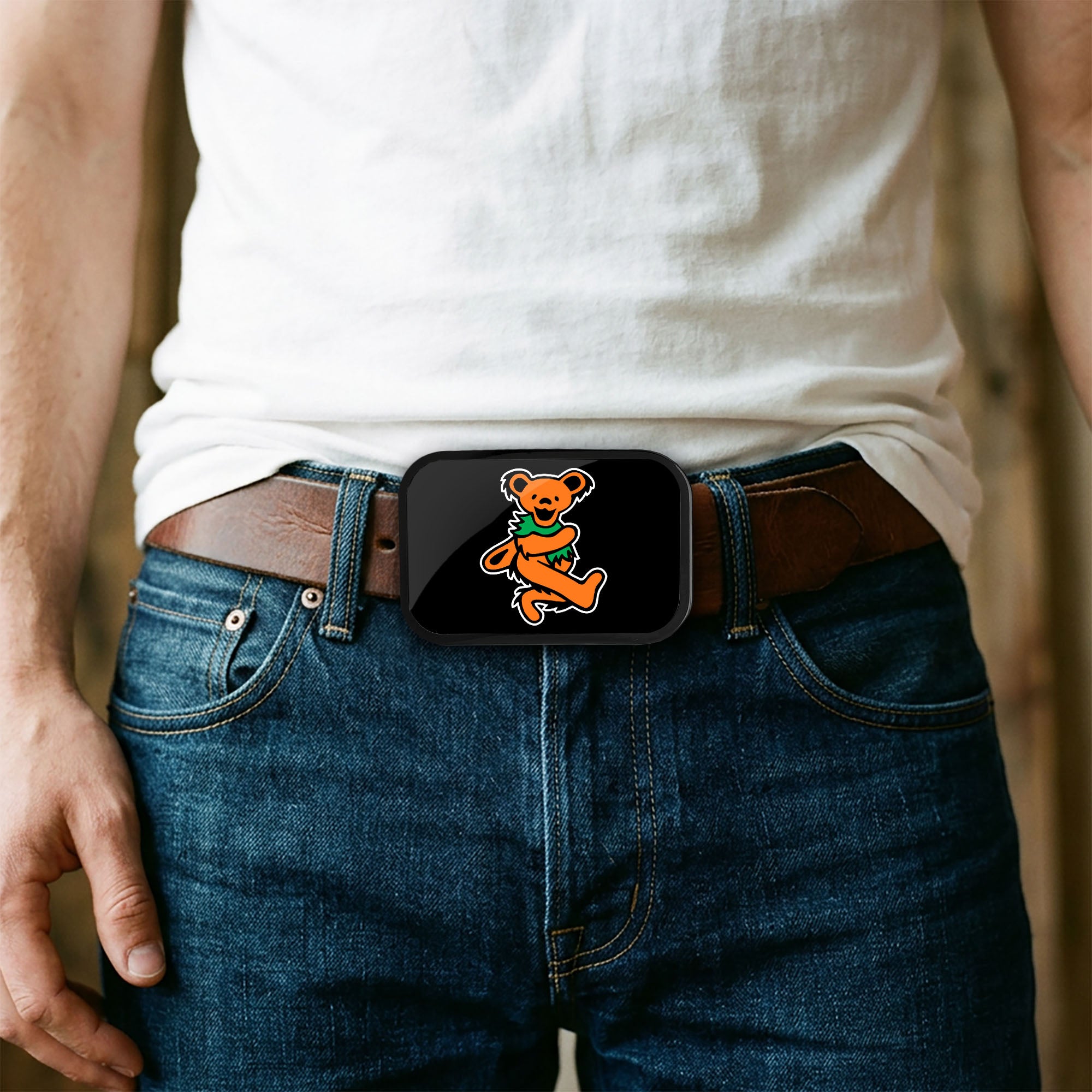 Dancing Bear FCG Black/Orange - Black Rock Star Buckle