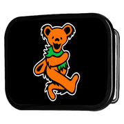 Dancing Bear FCG Black/Orange - Black Rock Star Buckle Belt Buckles Grateful Dead