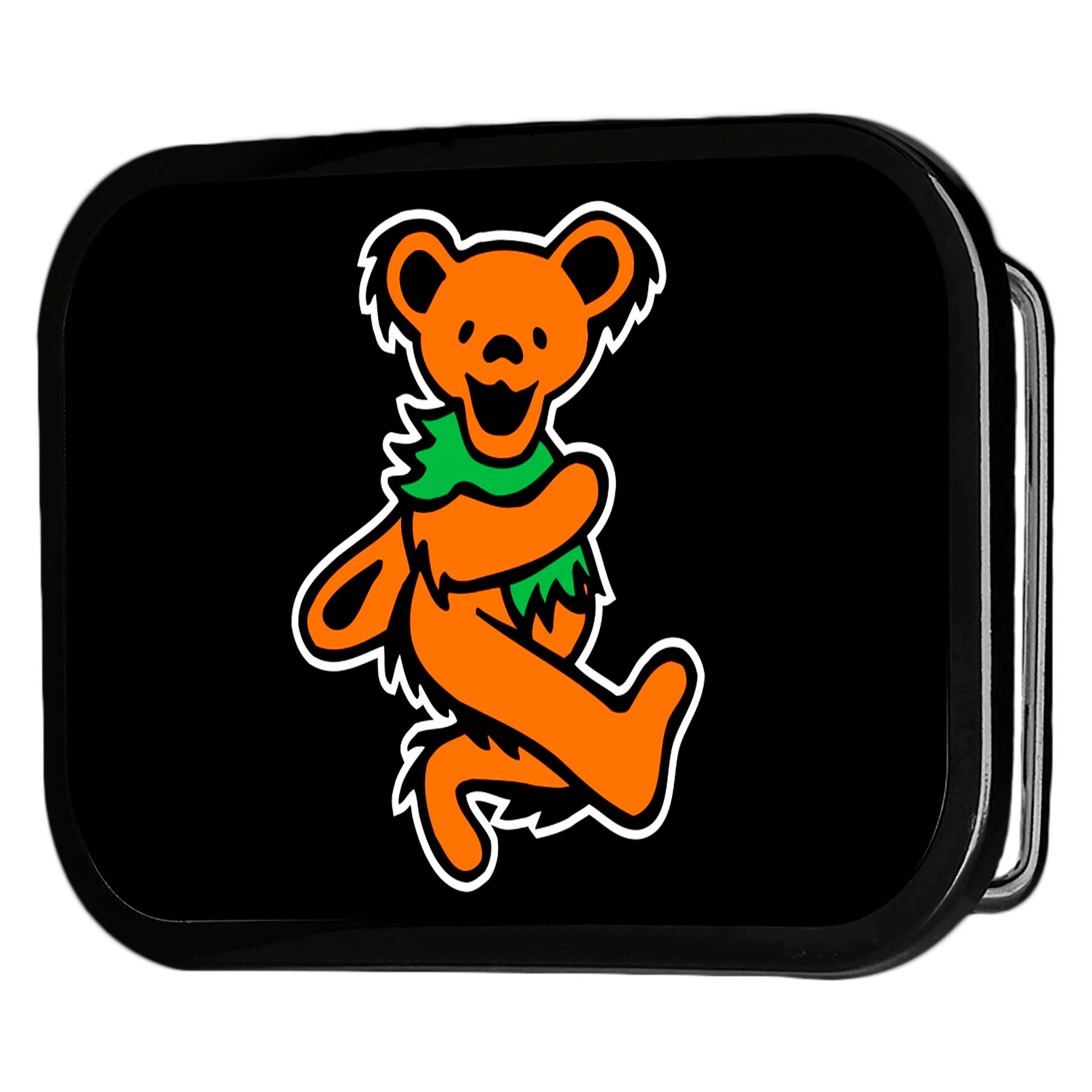 Dancing Bear FCG Black/Orange - Black Rock Star Buckle Belt Buckles Grateful Dead