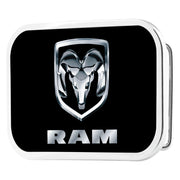 Ram Framed FCG Black Silver - Chrome Rock Star Buckle Belt Buckles Ram