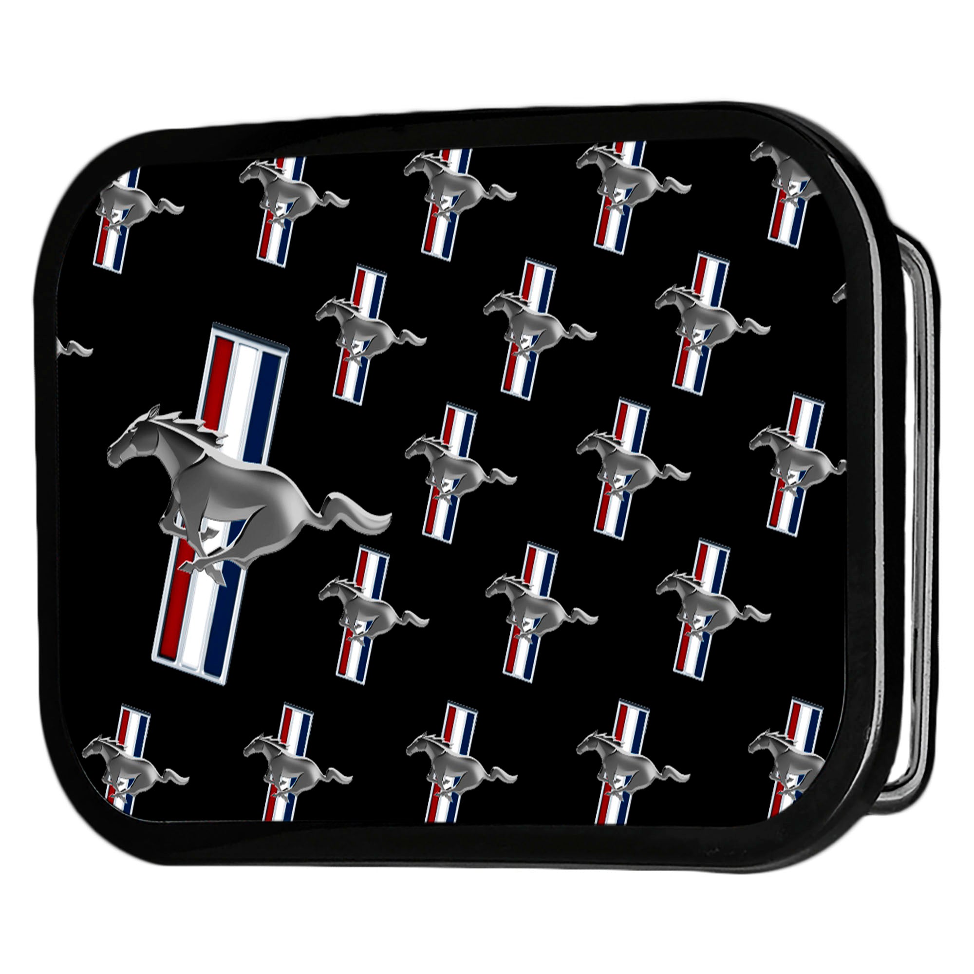 Ford Mustang Repeat Framed FCG Black - Black Rock Star Buckle Belt Buckles Ford