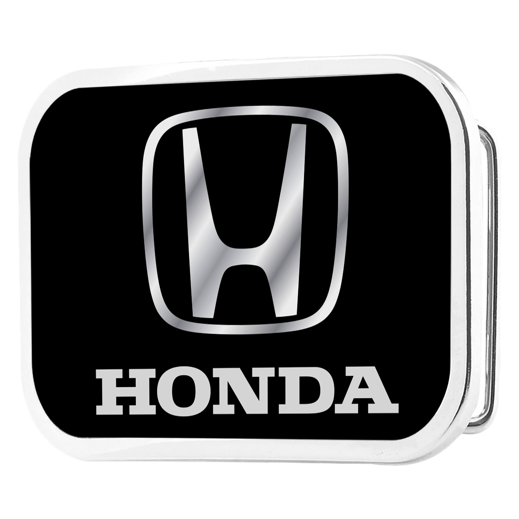 Honda Framed FCG Black/Silver - Chrome Rock Star Buckle Belt Buckles Honda
