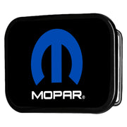 MOPAR Logo Framed FCG Black Blue White - Chrome Rock Star Buckle Belt Buckles Mopar