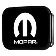 MOPAR Logo FCG Black White - Black Rock Star Buckle Belt Buckles Mopar