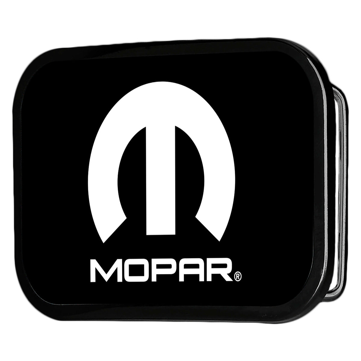 MOPAR Logo FCG Black White - Black Rock Star Buckle Belt Buckles Mopar