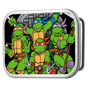 Classic TMNT Turtles Battle Pose8 Manhole Cover FCG - Chrome Rock Star Buckle Belt Buckles Teenage Mutant Ninja Turtles