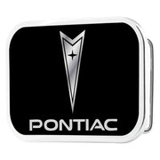 Pontiac Framed FCG Black/Silver - Chrome Rock Star Buckle Belt Buckles GM General Motors