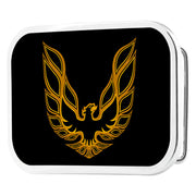 Pontiac Firebird Logo FCG Black Golds - Chrome Rock Star Buckle Belt Buckles GM General Motors