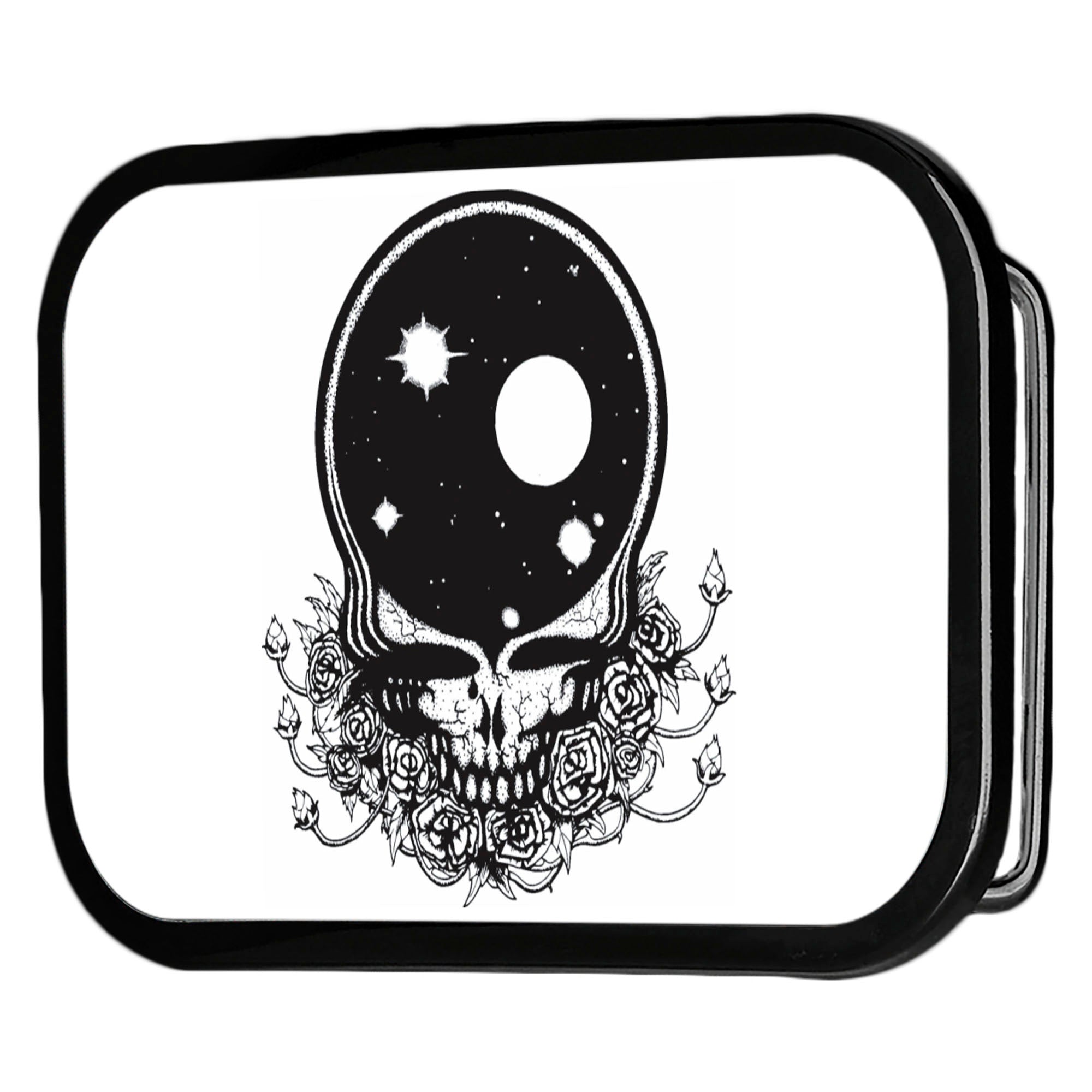 Space Your Face FCG White/Black - Black Rock Star Buckle