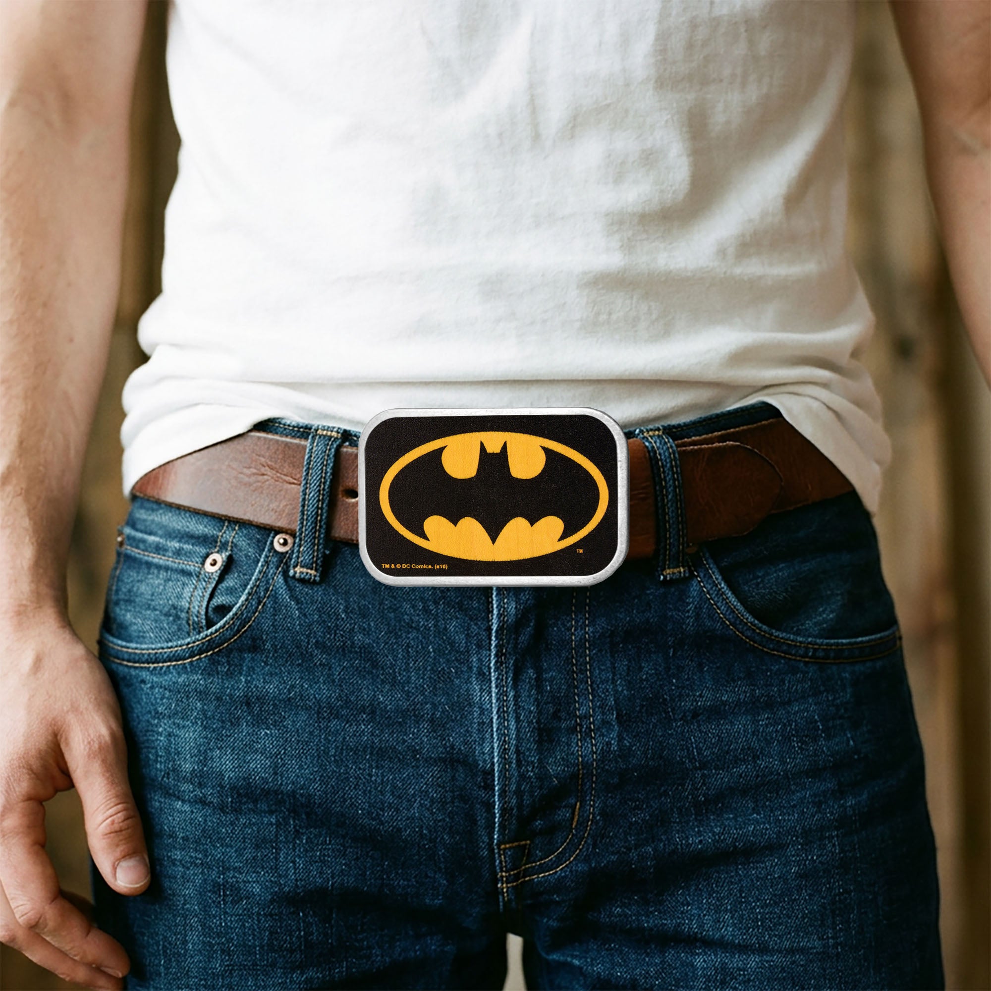 Batman Framed FCWood Black/Yellow - Matte Rock Star Buckle