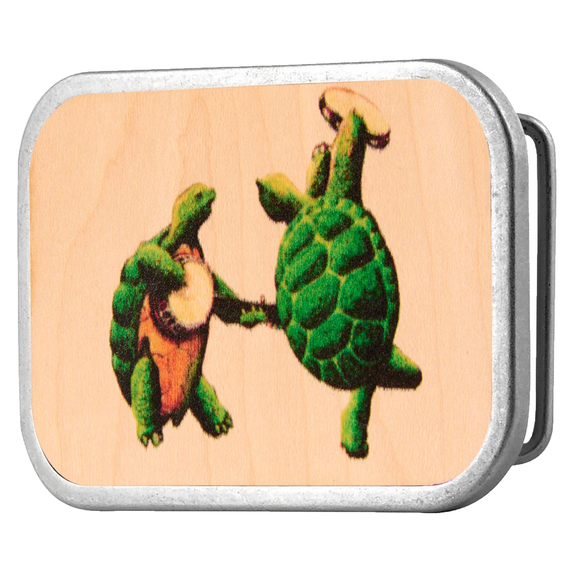 Dancing Terrapins FCWood Natural/Color - Matte Rock Star Buckle