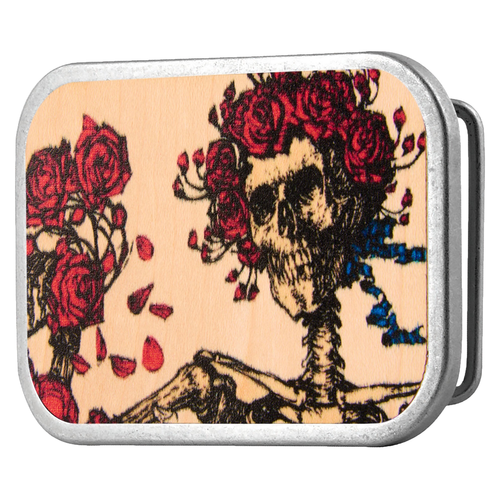 Skeleton & Roses FC Wood Natural/Color - Matte Rock Star Buckle